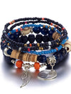 Women's Colorful Bohemian Multi-layer Stretch Bracelet