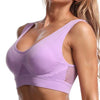 Women's Mesh Perforated Sports Bra Sports No Underwire Wrap Bra