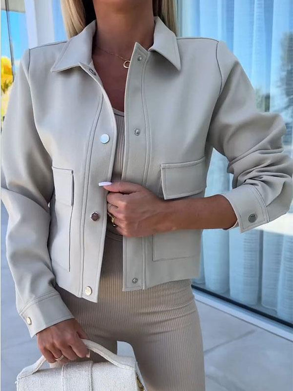 Women's Lapel Long Sleeve Blazer