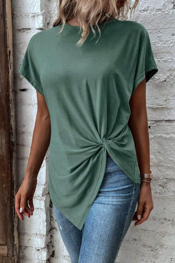 Draped twist top