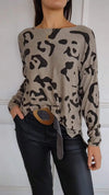 Casual Crew Neck Printed Top