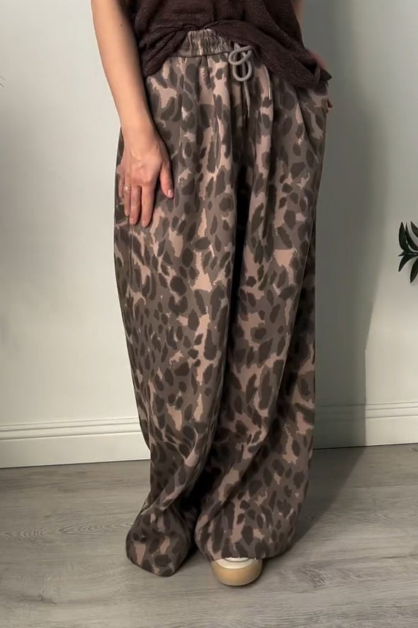 Leopard print pants