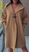 Women's Autumn and Winter Casual Coat with Long Sleeves and Hood