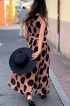 Polka dot sleeveless dress