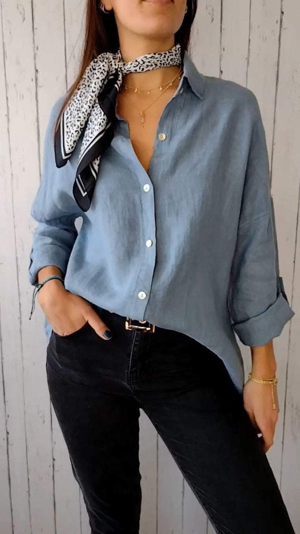 Lapel Single-breasted Shirt