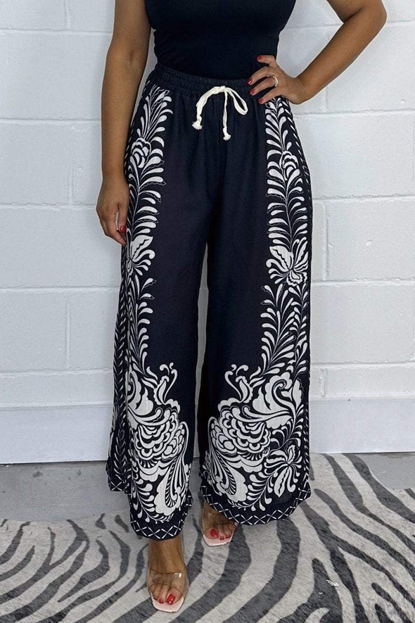 Casual printed trousers