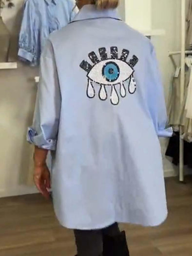 Casual Lucky Eye Shirt