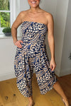 Printed bandeau jumpsuit