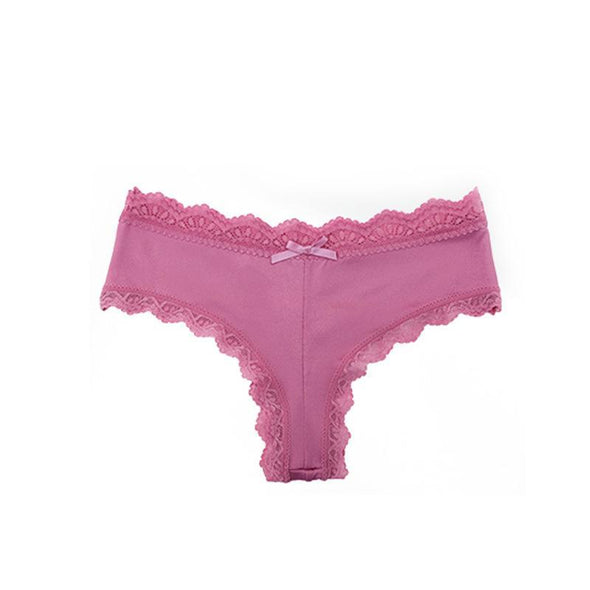 Women's Lace Mid-waist Comfortable High Bow Panties