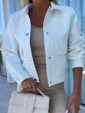 Women's Lapel Long Sleeve Blazer