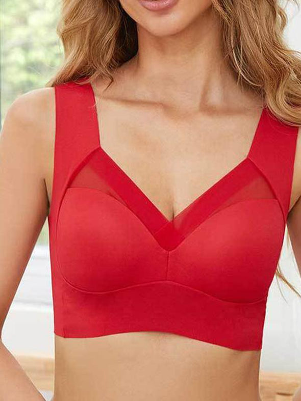 Women's Plus-size Thin Side Bra No Underwire Underwear