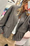 Women's Casual Stand-up Collar Sequined Jacket