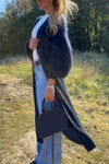 Women's Casual Long Wool Cardigan