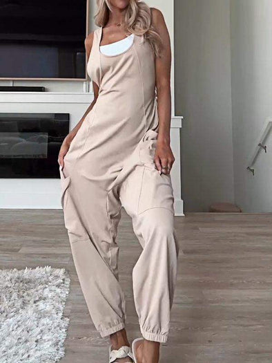 Women's Casual Jumpsuit with Pockets