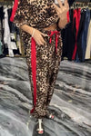 Women’s casual color-changing leopard print suit