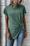 Draped twist top