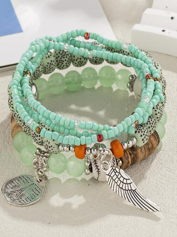 Women's Colorful Bohemian Multi-layer Stretch Bracelet