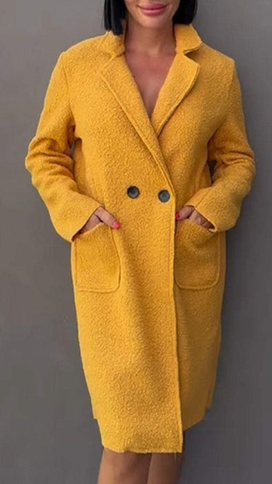 Women's Lapel Long Sleeve Autumn and Winter Casual Coat