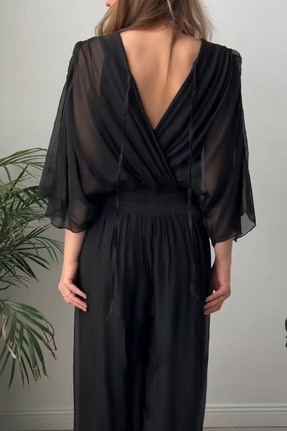 Elegant v-neck jumpsuit