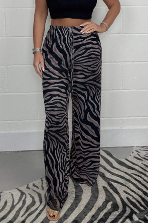 Zebra print trousers