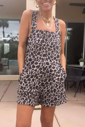 Leopard print jumpsuit