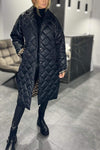 Women's Casual Lapel Mid-length Cotton Coat