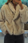 Elegant furry coat for women