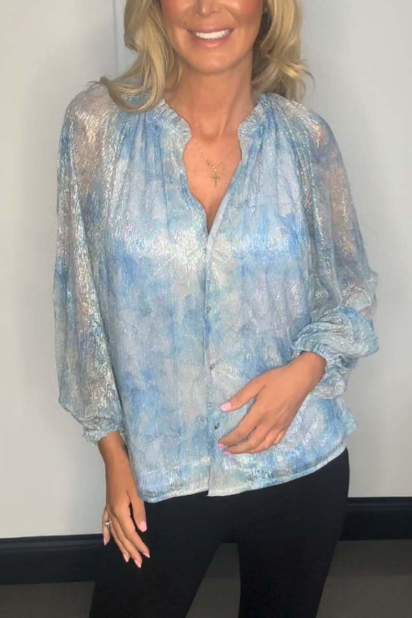 shiny printed shirt