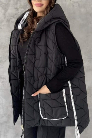 Women's Casual Hooded Sleeveless Vest