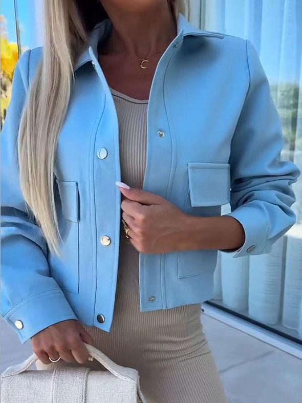 Women's Lapel Long Sleeve Blazer