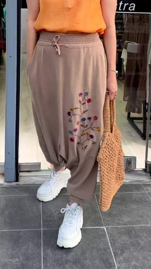 Casual Loose Printed Trousers