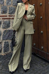 Women's Casual Lapel Suit Two-piece Suit