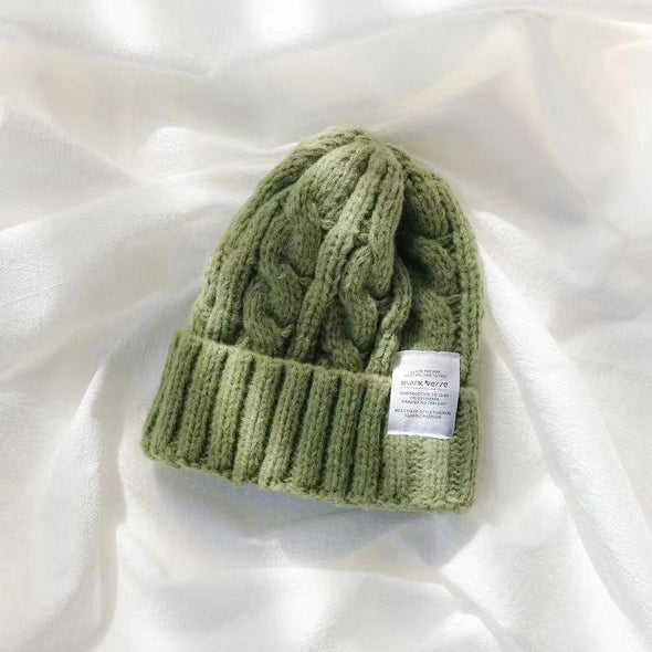 Women's Woolen Autumn and Winter All-match Face Small Knitted Hat