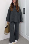 Women's casual solid color pants suit