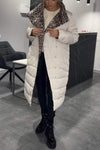 Women's Casual High Collar Long Thick Cotton Coat