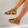 Flat Peacock Eye Beach Sandals