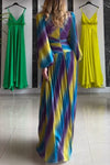 Elegant three color long dress