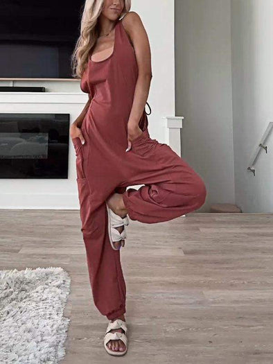 Women's Casual Jumpsuit with Pockets