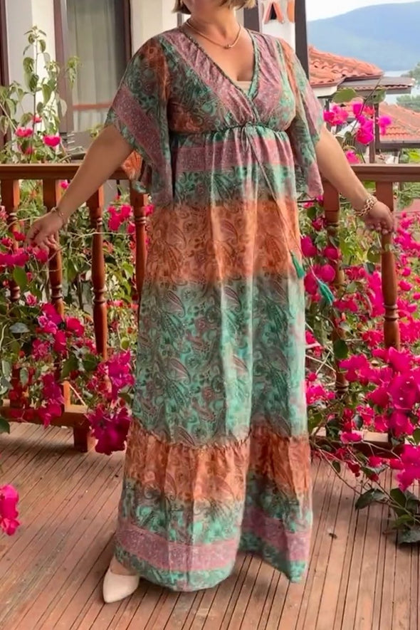 Printed long dress