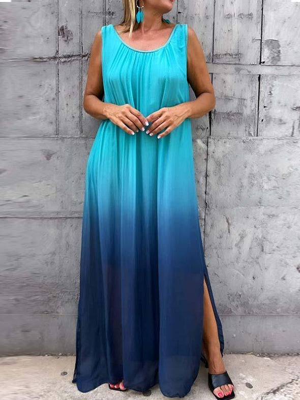 Chiffon gradient dress