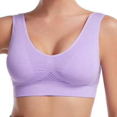 Women's Yoga Sports Underwear Hollow Mesh Vent