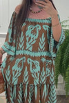 Casual printed maxi dress