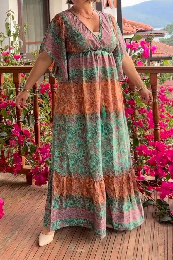 Printed long dress