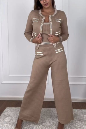 Women's Casual Long Sleeve Three Piece Suit