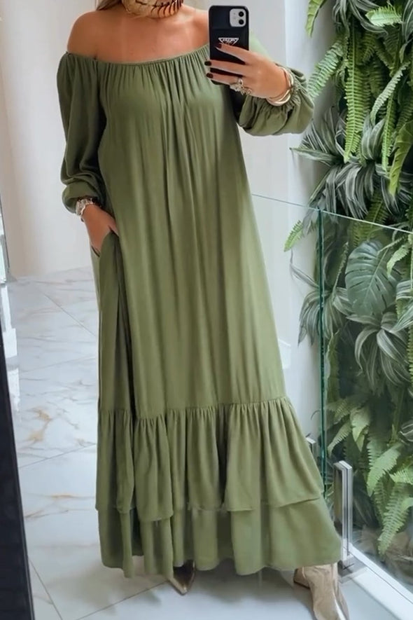 Elegant off-the-shoulder dress