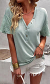 Casual And Comfortable V-Neck Top