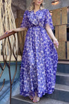 Women's casual floral waist dress