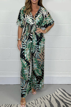 Foil printed jumpsuit