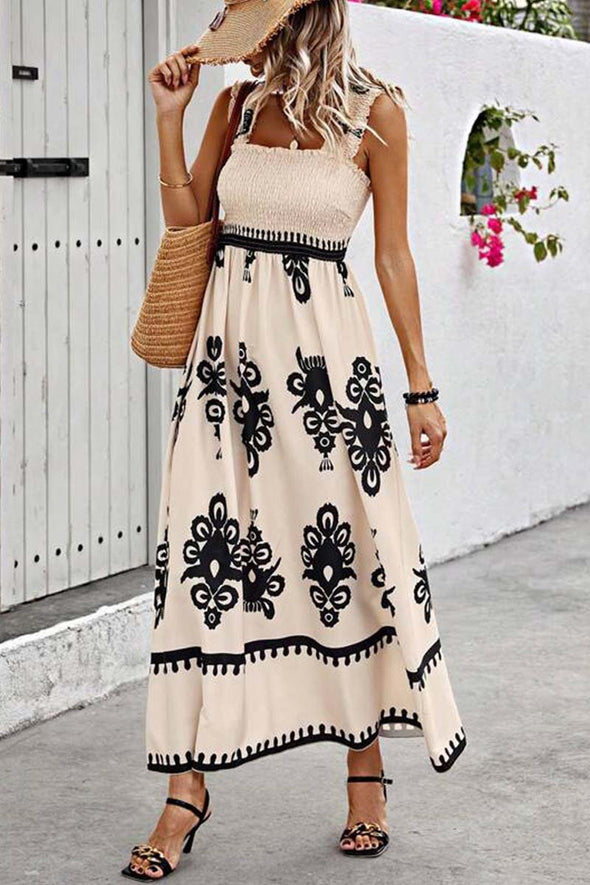 Women's Resort Style Printed Dress