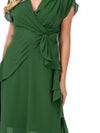 Fashionable Dinner Party Ladies V-neck Dress